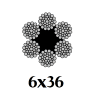 Cáp thép 6x36
