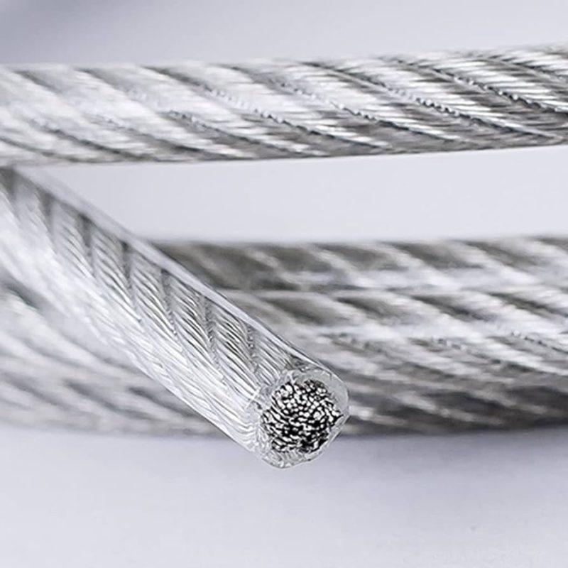 Dây cáp thép bọc nhựa phi 8 11 Cáp thép bọc nhựa