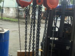 Pa lăng xích kéo tay nitto 20 tấn 5 mét