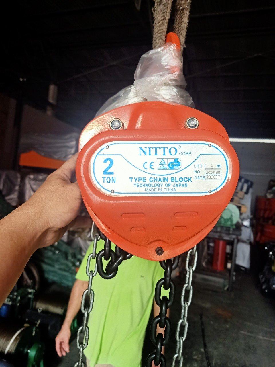 Pa lÄng xÃch kéo tay nitto 2 tấn