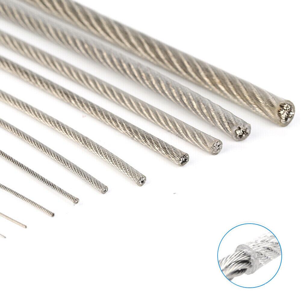 cáp inox 304 bá»c nhá»±a phi 4mm