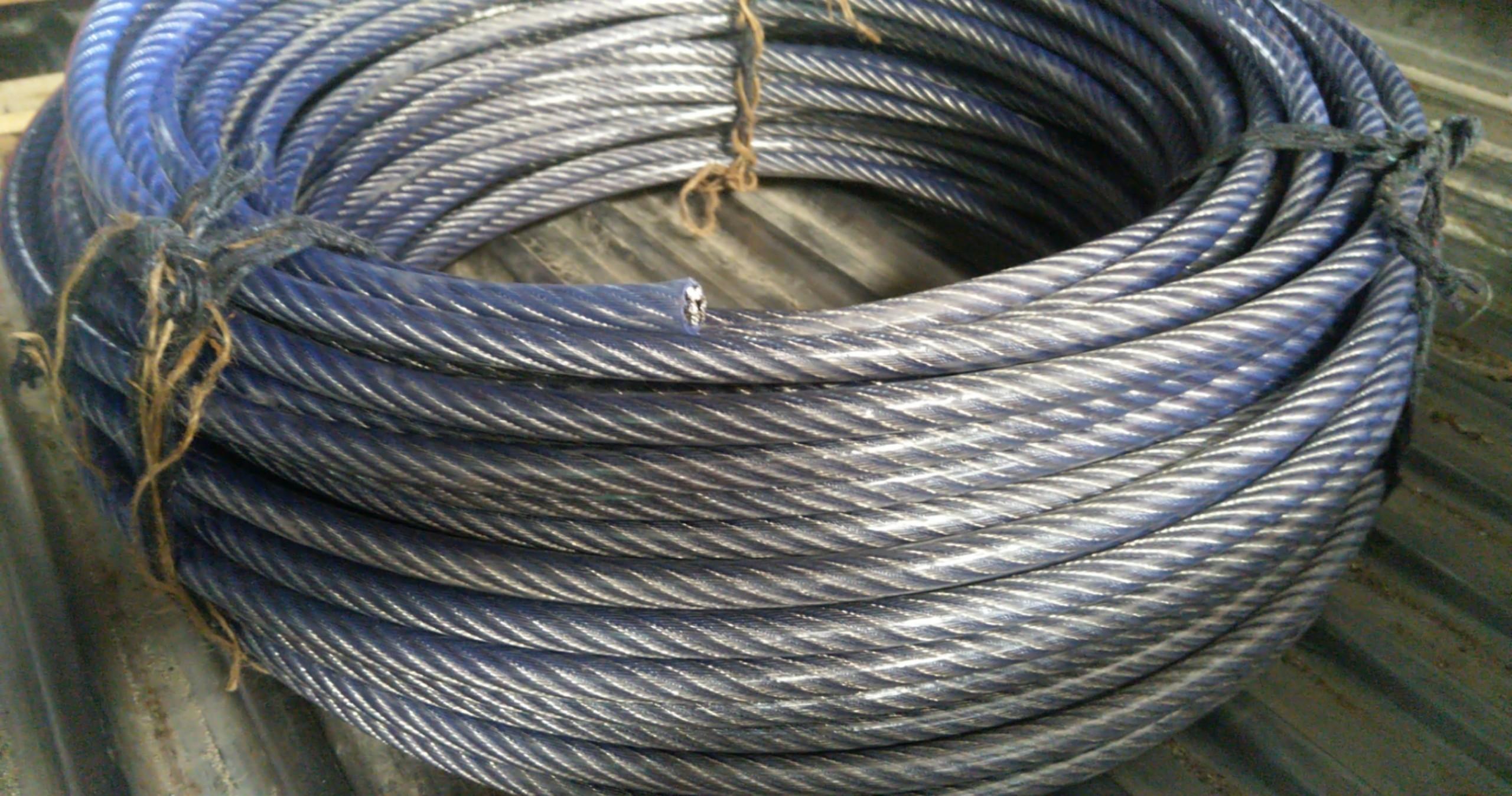 cáp inox bá»c nhá»±a phi 10mm