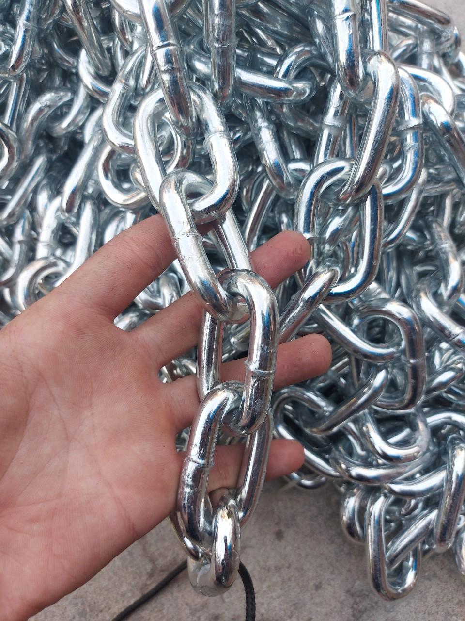 xÃch sắt mạ kẽm phi 12