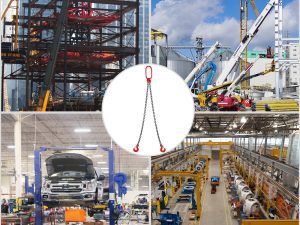 Xích cẩu chùm 2 nhánh dài 1 mét tải trọng 15 tấn 7 xích cẩu hàng 2 chân tải trọng 3 tấn