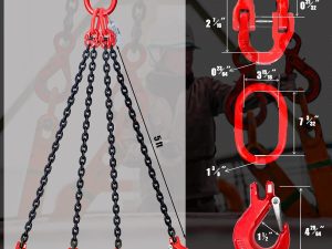 Xích cẩu hàng 4 chân 20 tấn dài 1 mét 7 Sling xích cẩu hàng 4 chân