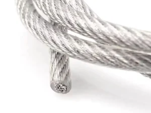 Cáp bọc nhựa phi 4mm 6 cáp thép bọc nhựa 4mm
