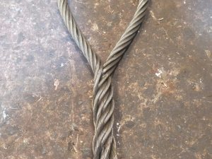Cáp cẩu thép D20 tết 2 đầu 6 cáp thép tết 2 đâu