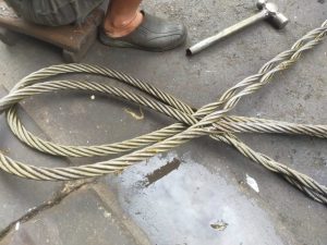 Cáp cẩu thép D22 tết 2 đầu 6 cáp thép tết 2 đầu mắt mềm