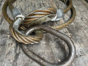 Cáp thép đen không mạ 6 sling cáp thép cẩu hàng quốc